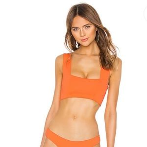 L*space bikini set. Size small. Orange. Worn once. Like new condition!